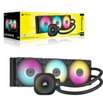 קירור נוזלי למעבד CORSAIR iCUE LINK TITAN 360 RX RGB כולל שלישיית מאווררי RX120 ותאורת RGB – שחור