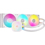 קירור נוזלי למעבד CORSAIR iCUE LINK TITAN 360 RX RGB כולל שלישיית מאווררי RX120 ותאורת RGB – לבן
