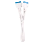 Corsair Premium Sleeved 30cm  – סט כבלים לבן