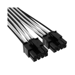 כבל מתח לכרטיס מסך PCIe Gen 5 12V-2x6 600W Type 4 בצבע לבן/שחור מבית CORSAIR