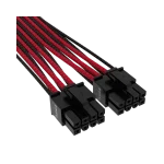 כבל מתח לכרטיס מסך PCIe Gen 5 12V-2x6 600W Type 4 בצבע אדום/שחור מבית CORSAIR