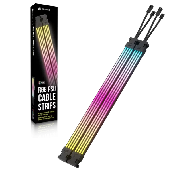 פסי תאורת ARGB לכבלי ספק כוח CORSAIR – גמישים במיוחד עם 200 לדים