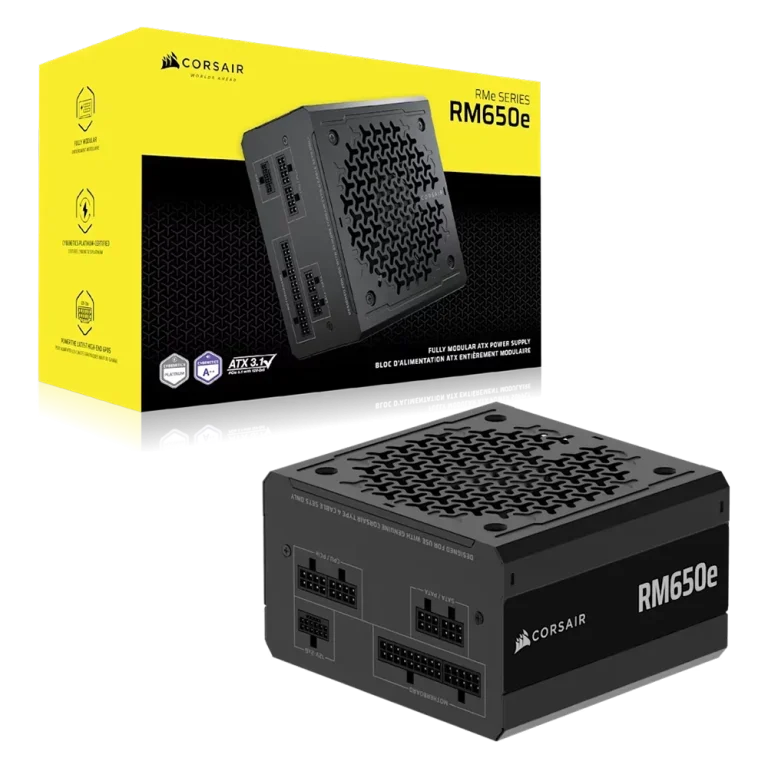 Corsair RMe Series RM650e 650W – ספק כוח מודולרי ושקט לחלוטין