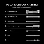 ספק כוח דגם RM1000e - Fully Modular Low-Noise ATX בצבע לבן מבית CORSAIR