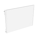פאנל זכוכית צד חלופי Three-Quarter למארז FRAME 5000D לבן מבית Corsair