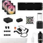 ערכת קירור דגם HYDRO X SERIES iCUE LINK XH505i RX 360 RGB בצבע אפור מבית Corsair