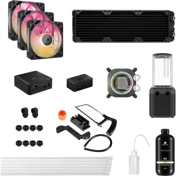 ערכת קירור דגם HYDRO X SERIES iCUE LINK XH505i RX 360 RGB בצבע אפור מבית Corsair