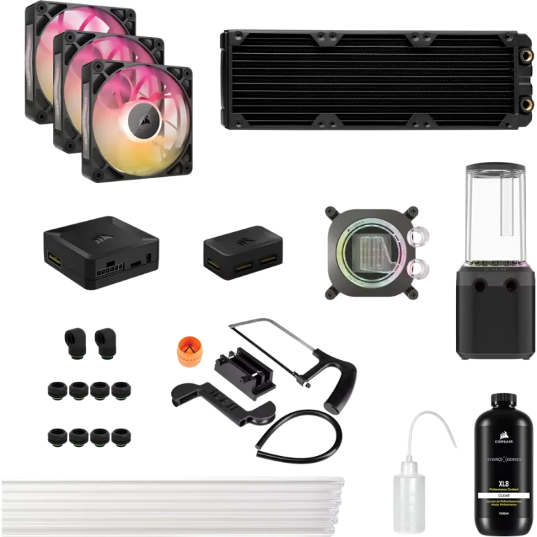 ערכת קירור דגם HYDRO X SERIES iCUE LINK XH505i RX 360 RGB בצבע אפור מבית Corsair