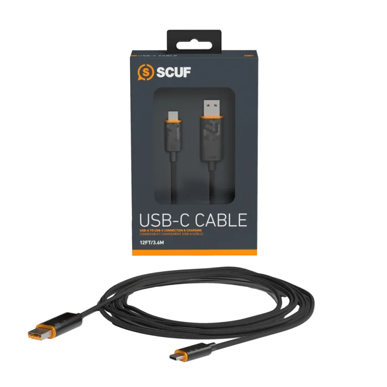 כבל 2 מטר שחור SCUF USB-C to USB-A 2m Cable