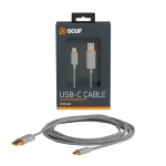 כבל 2 מטר אפור USB-C to USB-A 2m Cable