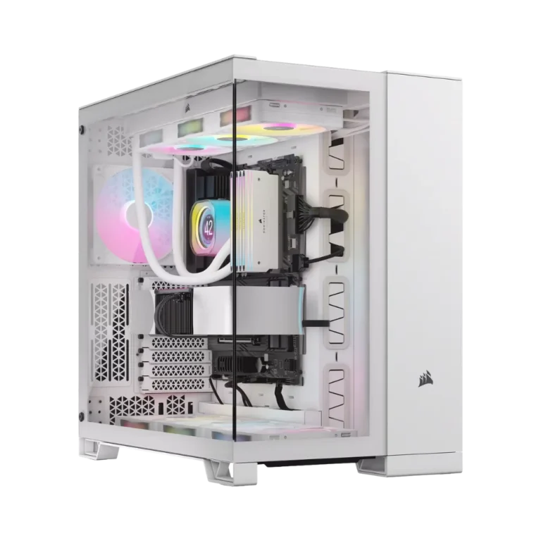 מארז מחשב דגם iCUE LINK 6500X RGB Dual Chamber בצבע לבן מבית Corsair