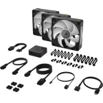 סט מאווררים iCUE LINK RX120 MAX RGB 120mm מבית CORSAIR שחור