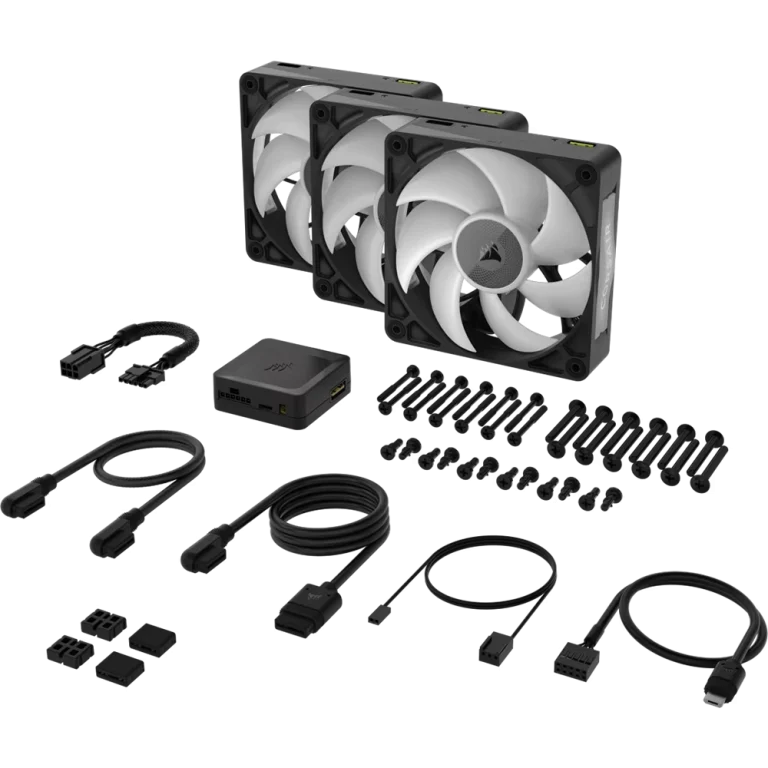 סט מאווררים iCUE LINK RX120 MAX RGB 120mm מבית CORSAIR שחור
