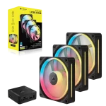 סט מאווררים iCUE LINK LX120‑R RGB 120mm מבית CORSAIR שחור
