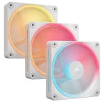 סט מאווררים iCUE LINK LX120‑R RGB 120mm מבית CORSAIR לבן