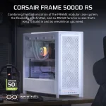 מארז מחשב Mid-Tower דגם FRAME 5000D RS High-Airflow בצבע לבן מבית Corsair