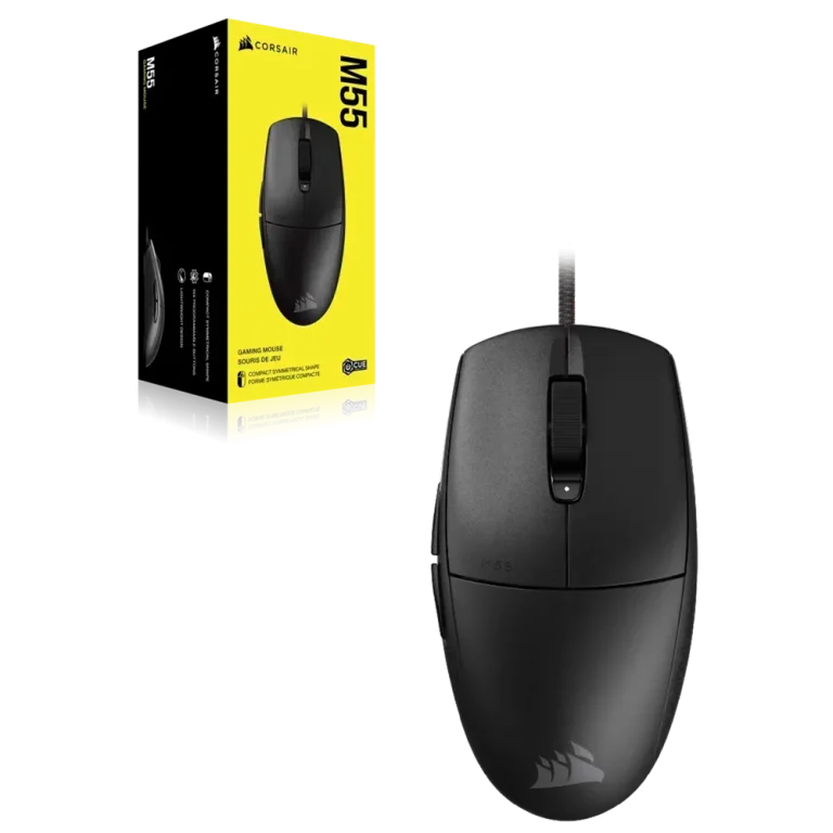 עכבר גיימינג חוטי CORSAIR M55 Lightweight – קל משקל, מהיר ומדויק