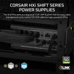 ספק כוח דגם HX1000i Shift Fully Modular Platinum ATX מבית Corsair