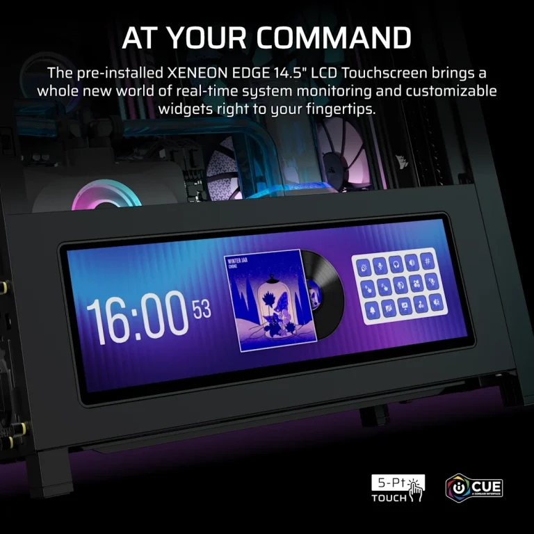 מארז מחשב דגם Frame 4000D LCD RS ARGB בצבע שחור מבית Corsair