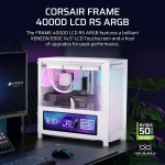 מארז מחשב דגם Frame 4000D LCD RS ARGB בצבע לבן מבית Corsair