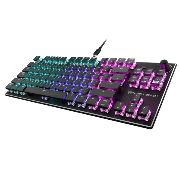 מקלדת גיימינג מכנית קומפקטית Turtle Beach Vulcan TKL
