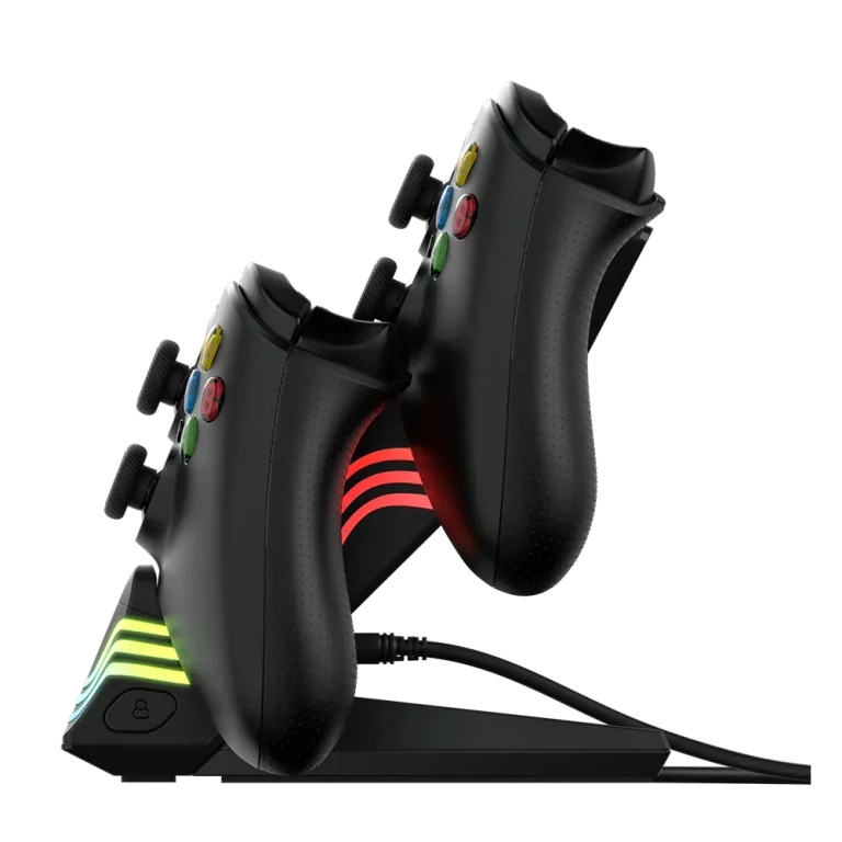 מטען כפול PDP Afterglow™ Wave + סוללות נטענות – לשלטי Xbox