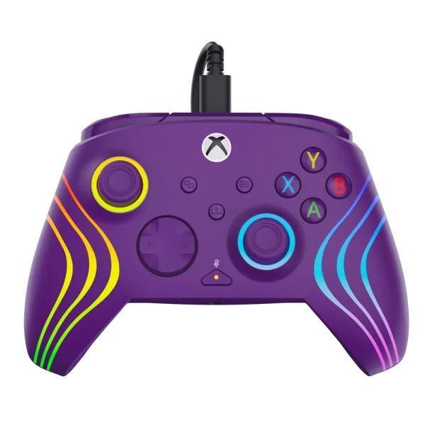 בקר חוטי לגיימינג Turtle Beach Afterglow Wave תאורת RGB – תואם Xbox ו‑PC סגול