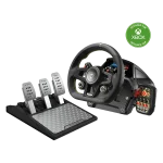 סט הגה ודוושות VelocityOne™ Race – תואם Xbox ו־PC – מבית Turtle Beach