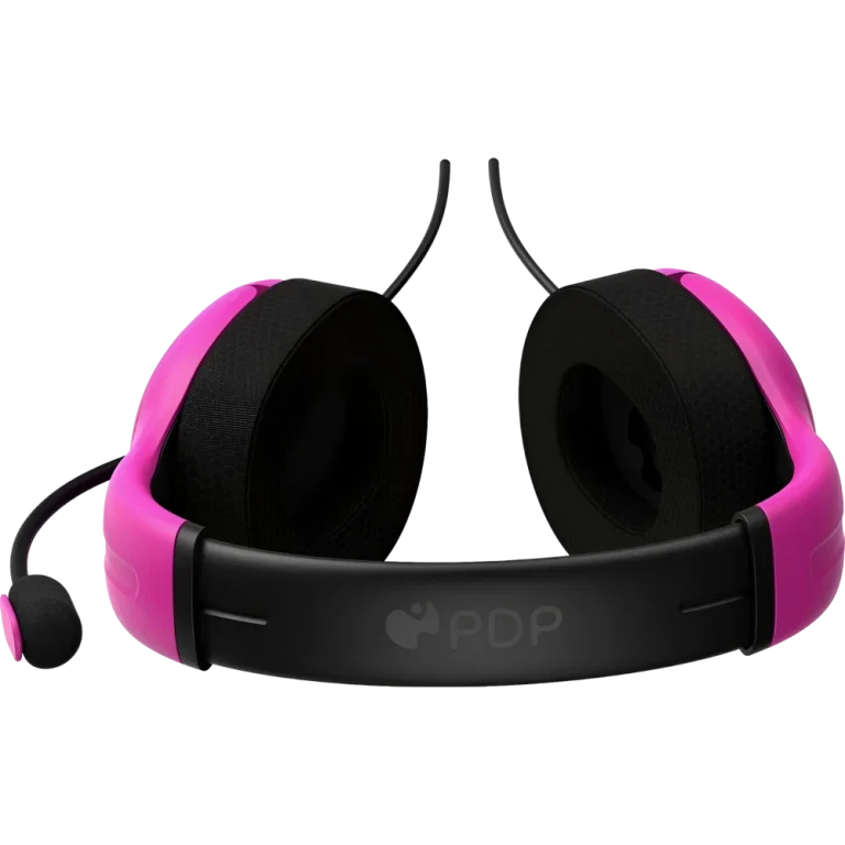 אוזניות חוטיות דגם PDP Airlite ל-PS5 בצבע ורוד מבית Turtle Beach