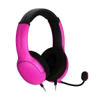 אוזניות חוטיות דגם PDP Airlite ל-PS5 בצבע ורוד מבית Turtle Beach