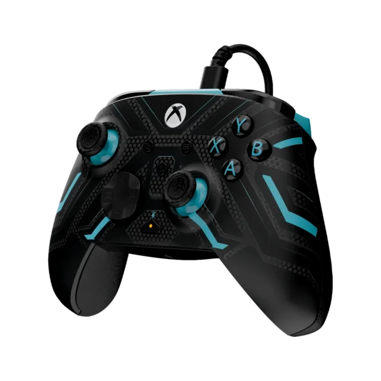 בקר גיימינג חוטי דגם PDP Rematch™ Glow Advanced Wired בצבע אפור מבית Turtle Beach