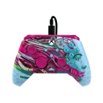 בקר גיימינג חוטי דגם PDP Rematch™ Glow Advanced Wired בצבע תכלת/ורוד מבית Turtle Beach