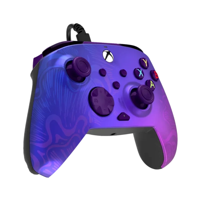 בקר גיימינג חוטי דגם PDP Rematch™ Glow Advanced Wired בצבע סגול מבית Turtle Beach