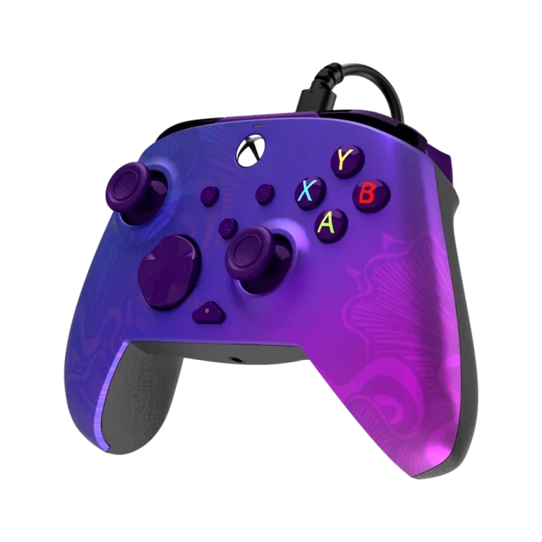 בקר גיימינג חוטי דגם PDP Rematch™ Glow Advanced Wired בצבע סגול מבית Turtle Beach