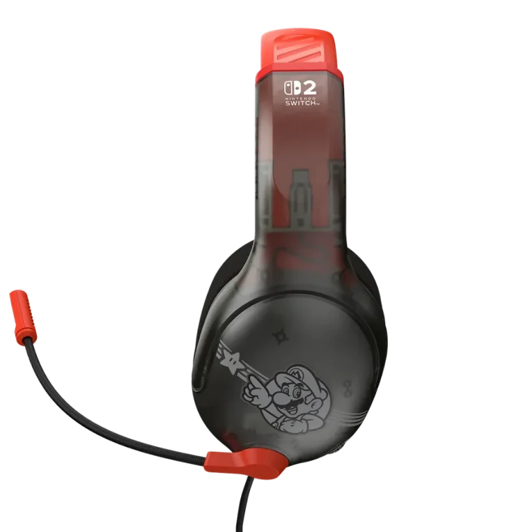 אוזניות גיימינג חוטיות דגם Airlite Fit עבור Nintendo Switch 2 בעיצוב Mario Star מבית Turtle Beach