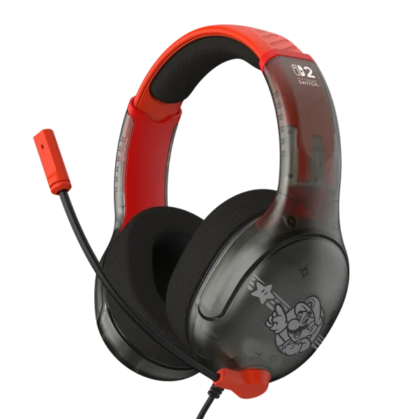 אוזניות גיימינג חוטיות דגם Airlite Fit עבור Nintendo Switch 2 בעיצוב Mario Star מבית Turtle Beach