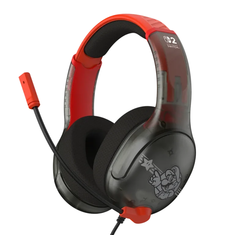 אוזניות גיימינג חוטיות דגם Airlite Fit עבור Nintendo Switch 2 בעיצוב Mario Star מבית Turtle Beach