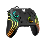 בקר גיימינג חוטי ל-Nintendo Switch 2 דגם Afterglow™ Wave Wired Controller בצבע שחור מבית Turtle Beach