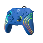 בקר גיימינג חוטי ל-Nintendo Switch 2 דגם Afterglow™ Wave Wired Controller בצבע כחול מבית Turtle Beach