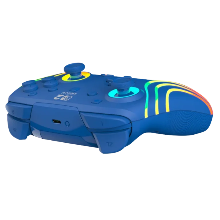 בקר גיימינג אלחוטי ל-Nintendo Switch 2 דגם Afterglow Wave Wireless Controller בצבע כחול מבית Turtle Beach