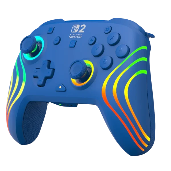 בקר גיימינג אלחוטי ל-Nintendo Switch 2 דגם Afterglow Wave Wireless Controller בצבע כחול מבית Turtle Beach