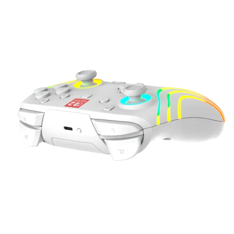בקר גיימינג אלחוטי ל-Nintendo Switch 2 דגם Afterglow Wave Wireless Controller בצבע לבן מבית Turtle Beach