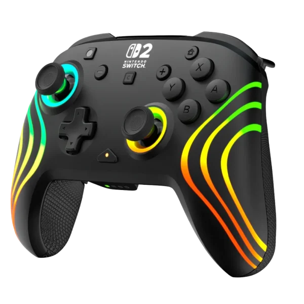 בקר גיימינג אלחוטי ל-Nintendo Switch 2 דגם Afterglow Wave Wireless Controller בצבע שחור מבית Turtle Beach