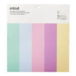 נייר קארדסטוק CRICUT  דביק -פסטל  (33 ס"מ על 33 ס"מ)