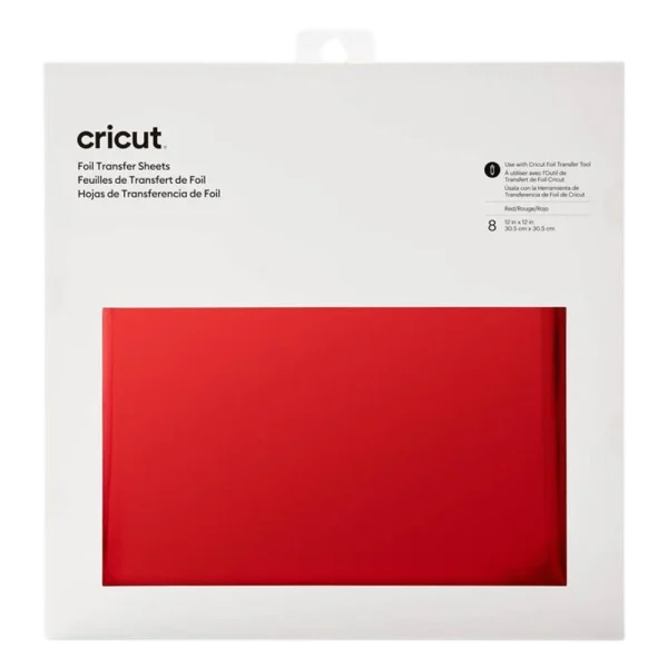 נייר CRICUT TRANS.FOIL12*12-אדום