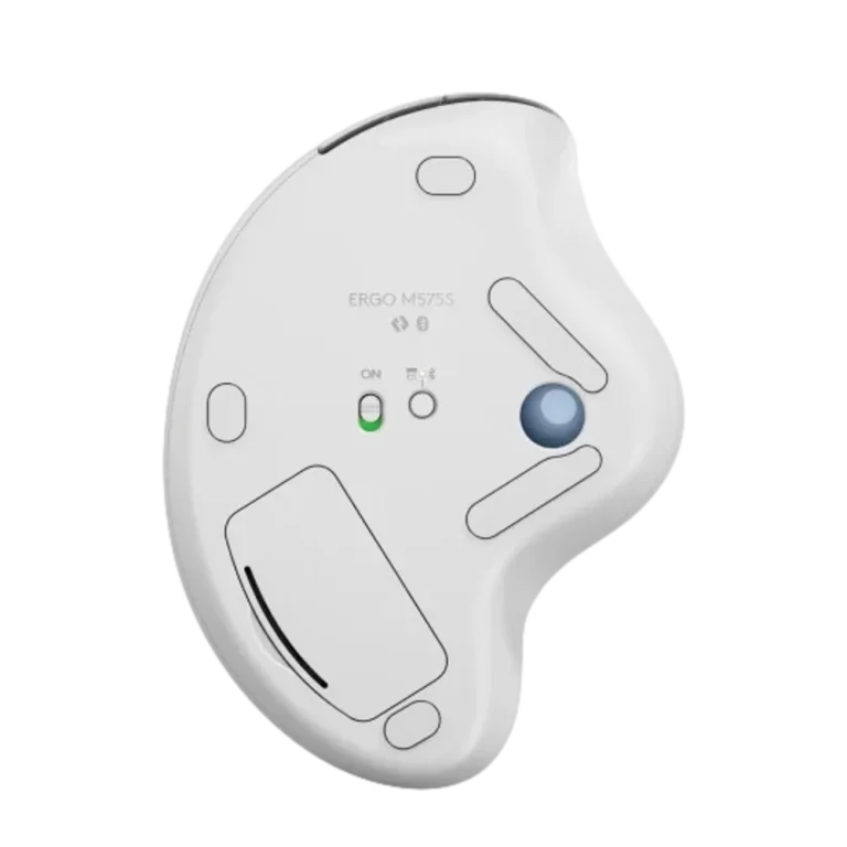 עכבר ארגונומי בצבע אופווייט LOGITECH ERGO M575S WIRELESS TRACKBALL