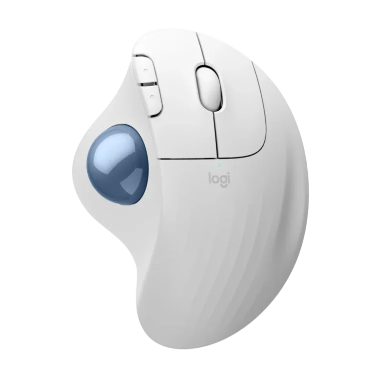 עכבר ארגונומי בצבע אופווייט LOGITECH ERGO M575S WIRELESS TRACKBALL