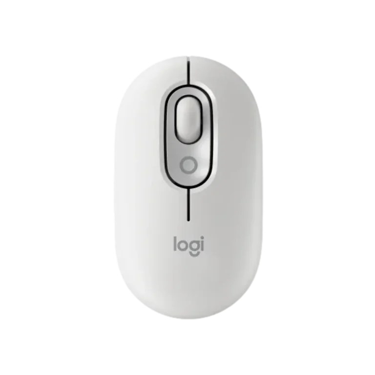 עכבר אלחוטי בצבע אוף-ווייט LOGITECH POP EMOJI