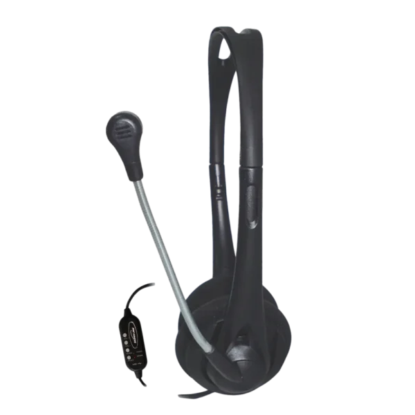אוזניות חוטיות  H/SET HS008 USB מבית SILVER LINE