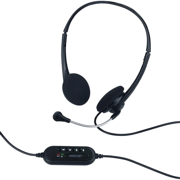 אוזניות+מיקרופון SILVER LINE HS010V USB